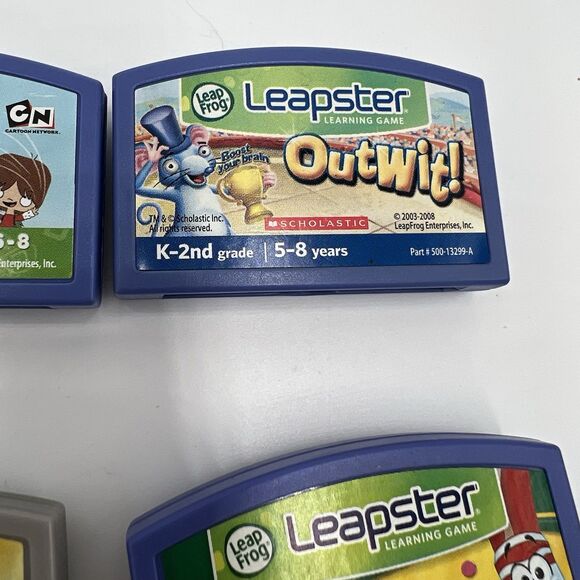 Leapster Leap Frog Games Lot Battery Or Wired  Summer Learning Roadtrip Fun - Picture 12 of 13